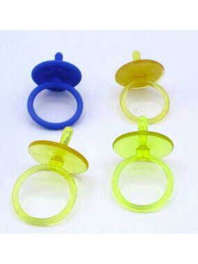 Cabbage Patch Kids Original Pacifiers Set Of 4 Blue & Yellow Toy Only Collectibl